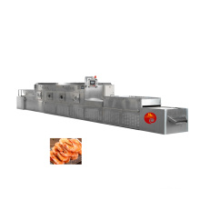 Automatic Industrial Microwave Prawns Shrimp Seafood Drying Sterilization equipment